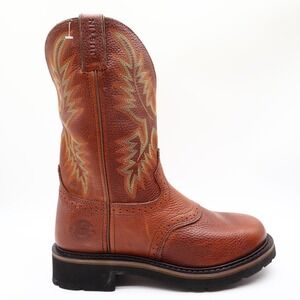 Standard Roping Box Size Justin Boots | Shoes | Justin Modern Stampede Work Boots Mens 85 D Tan ...